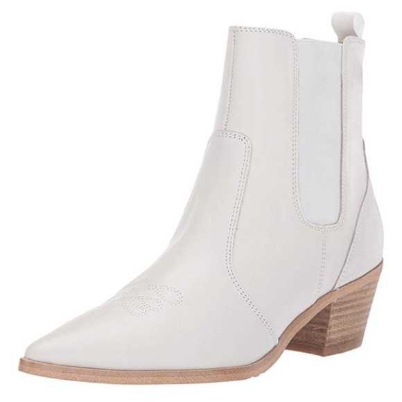 Tony Bianco Troi white ankle boots, sz 9 1/2 (SEE PHOTOS) - Picture 2 of 5